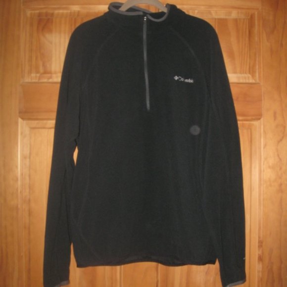 Columbia Omni-Wick Black Quarter Zip Pullover - Picture 1 of 2